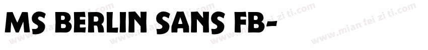 ms berlin sans fb字体转换